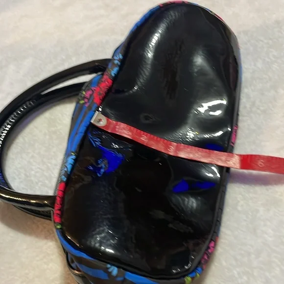 Betsey Johnson Black and Blue Floral Women's Bag - Picture 11 of 11